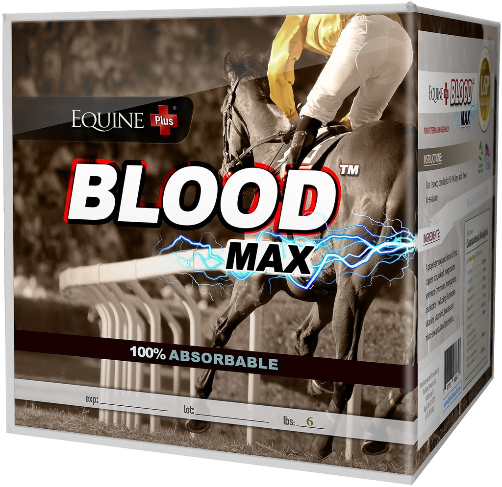 (6 lbs.) - Performance Red Blood Cell Health Builder for hester - 100% Absorberbar jern, kobber, sink & B komplekse vitaminer