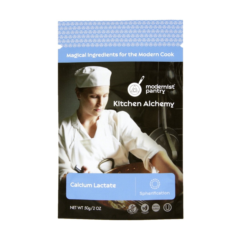 Rent kalsiumlaktat ⊘ Ikke-GMO Vegan OU Kosher Certifisert - 50g/2oz