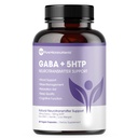 Ren 5-HTP (5-hydroxytryptophan) Plus GABA Supplement - for søvn, Mood & Stress Management - 60 Veggie Caps