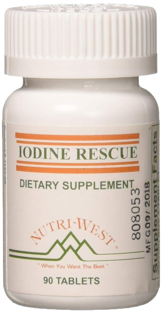 Iodine Rescue 90 Tabletter av Nutri West av Nutri-West