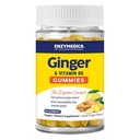 Enzymedica, Ginger & Vitamin B6 Gummier, Støtte for anledningssykdom og indiesjon, høy potens, tilsvarende 200 mg Ginger ekstrakt, 60 greve