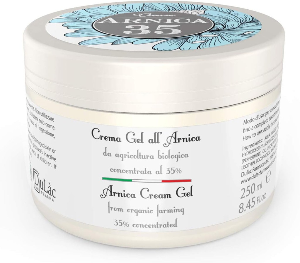 Dulàc - Arnica Cream 8.45 Fl Oz Rich i organisk Arnica Montana ekstrakter, Arnica Bruise Cream Extra styrke Også ideell for muskler og ledd relief, hevelse og Edema