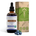 Hemmeligheter i Tribe Bilbær Frukt USDA Økologisk | Alkoholfri ekstrakt, høy potens Herbal Drops, Visjon | Laget av 100% Certified Organic Bilberry (Vacinium Myrtillus) Tørket frukt 4 oz