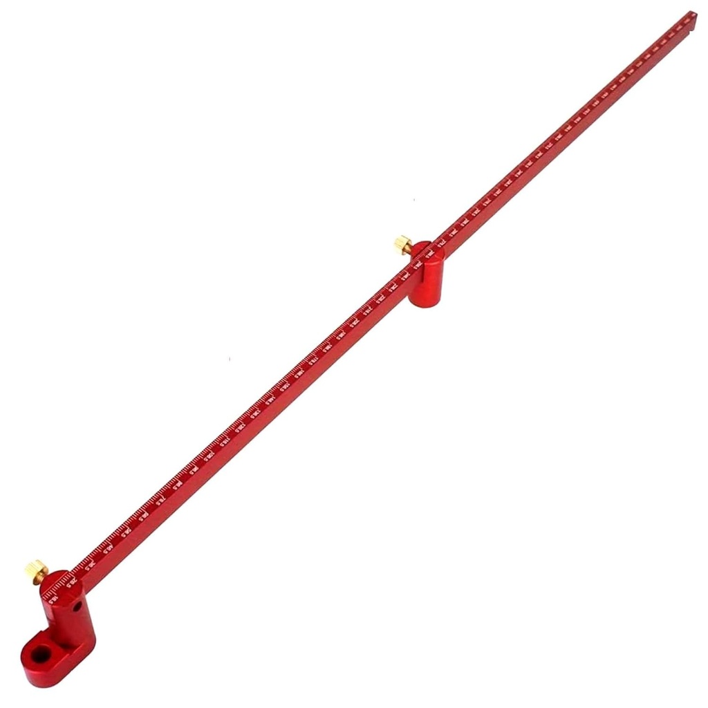 550mm sirkelkompass, stor trearbeid kompass scriber, tegneverktøy (rød)