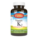 Carlson - Vitamin K2 MK-7 (Menaquinon), 180 mhg, Beinstøtte, Kalsium Biotilgjengelighet, K2 Vitamin, vitamin K-2, 180 Softgels