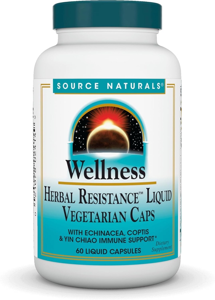 Kilde Naturals Wellness Herbal Resistance, Echinacea, Coptis & Yin Chiao Immune Support *- 60 kapsler