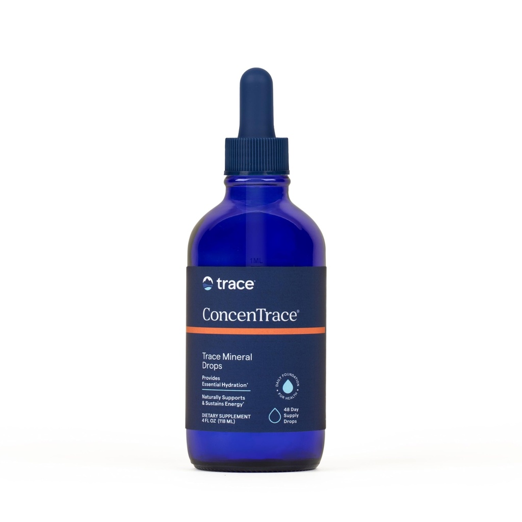 Trace Minerals ConcenTrace Trace Mineral Drops | Støtter energi, digestion, Bone Helse og Hydration, 70+ Ioniske spor Minerals w/Magnesium, Kloride & Kalium | Keto, Vegan & Ikke-GMO | 48 Tjenester