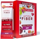 Sukkerfri Psyllium Husk Fiber pulver (Berry - 24 pakker)