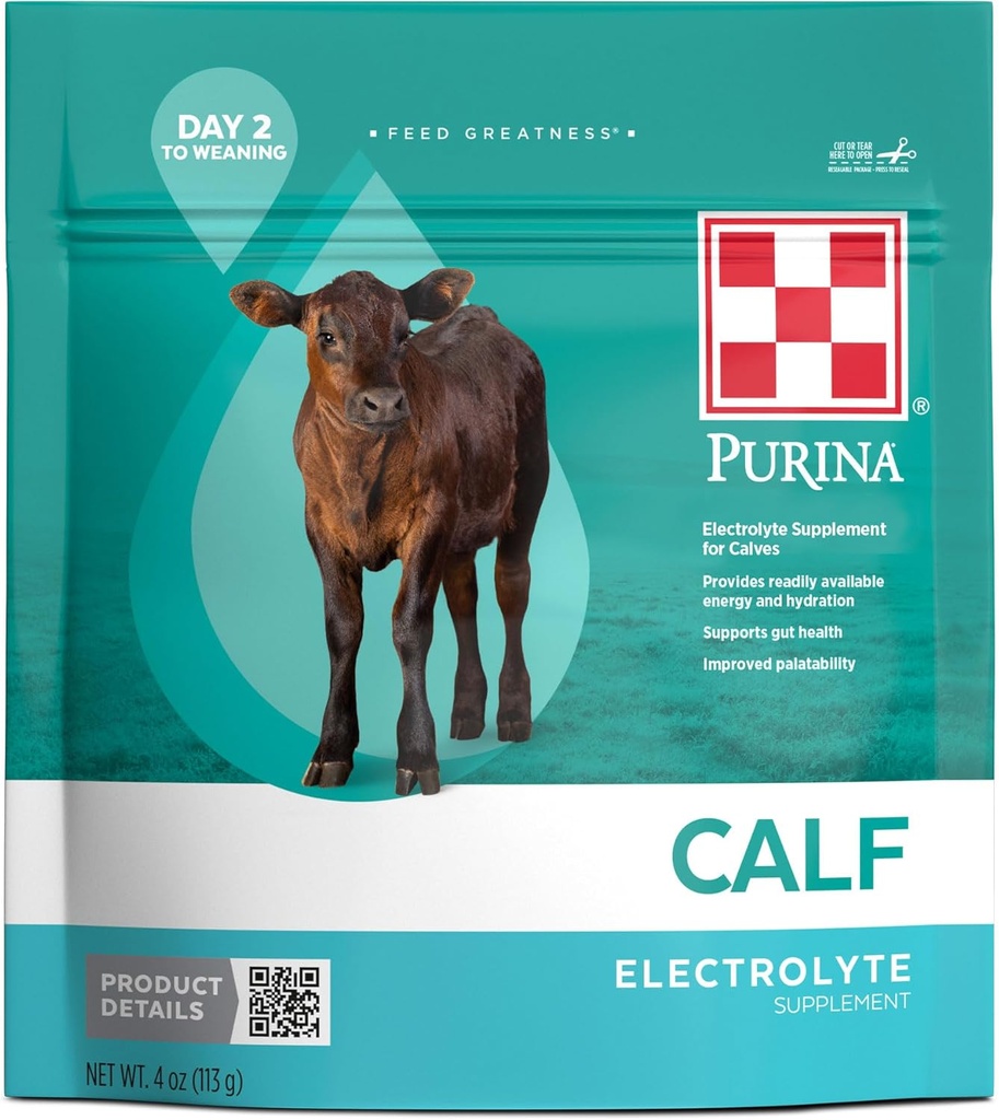 Purina® Calf Electrolyte 4 Ounce (4 OZ) Pouch