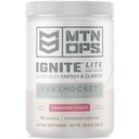 MTN OPS Ignite Lite Energi Drikkepulver Glutenfri Nitric Oxid Supplement Drikkeblanding, L Arginine, L Citrulline, Koffein & Nootropic Sukker Gratis Drikkeblanding, 45 Serverer, Jordbær Daiquiri Flavor av Eva Shockey