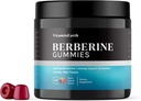 Berberine Gummies med Berberine HCL, Ceylon Cinnamon & Melke Thistle for immun- og metabolismestøtte - Berry Cherry Flavor - 60 Count
