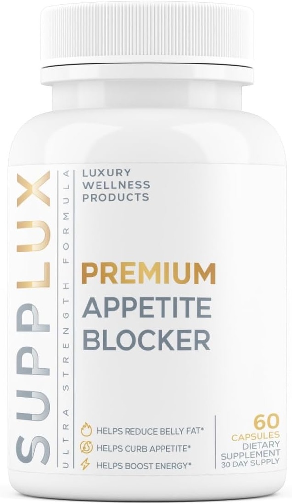 SuppLux | PREMIUM Appetitt Suppressant vekttap piller for kvinner | Belly fettforbrenner, karbohydratblokker, energiforsterker, Metabolsim aktivisere | naturlig & trygt tredjepart testet - 60 kapsler
