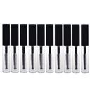 AKOAK 10 pakker 4ml gjennomsiktig reusable tom flaske rør container makeup vialer kosmetiske verktøy for øyenvippe vekst olje / Mascara med pensel for hjem og reise