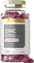 Carlyle Sink 50 mg Gummies | 150 greve | Vegan, ikke-GMO og Glutenfri formel | Zink Citrat Kosttilskudd