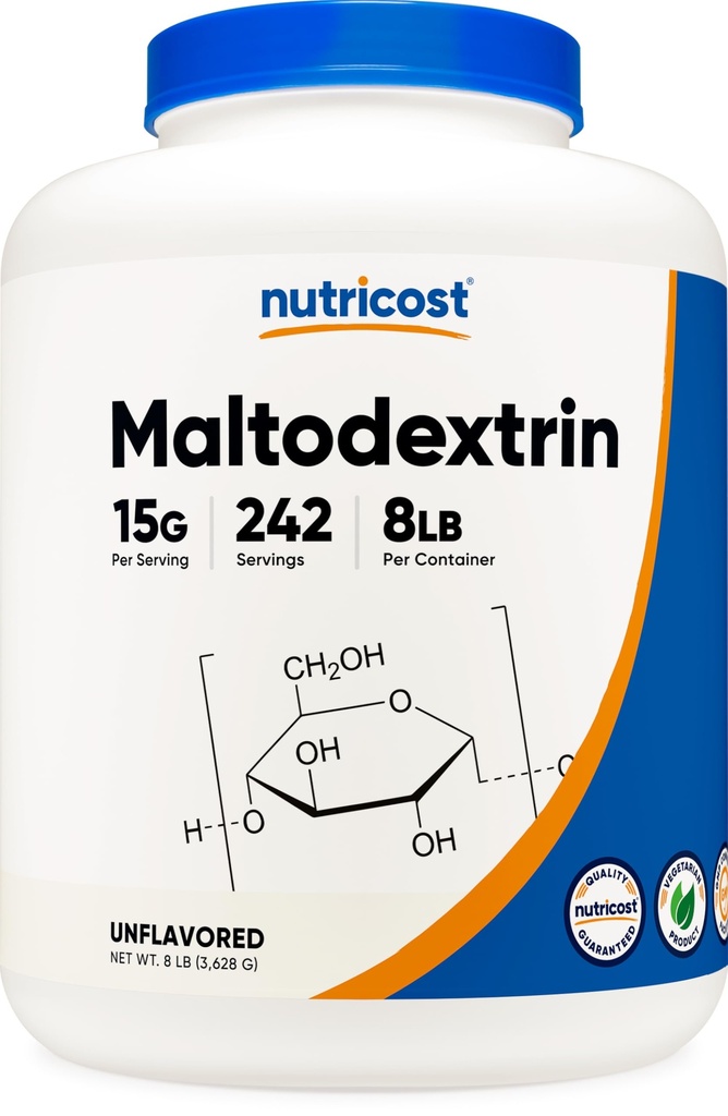 Nutricost Maltodextrin pulver 8LBS - Glutenfri, GMO Gratis