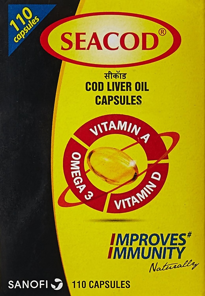 Merck SevenSeas Original Cod Liver Oil Capsules- 500 stykker - Gratis Expedite Shipping (2)