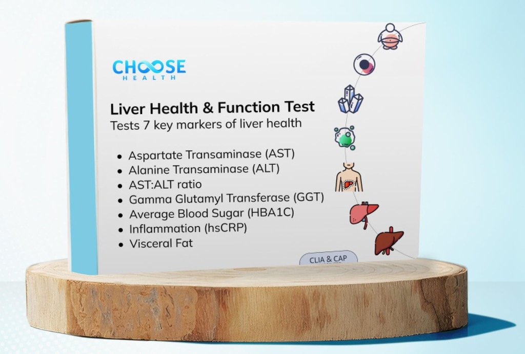 Liver helse- og funksjonstest 7-i-1 ved hjemmelevertest | Velg Helse Test og spor leverfunksjon og helse | ASAT | | GGT | Blodsukker | Inflammasjon og mer | Ikke tilgjengelig i NY RI