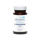 MetylPro L-metylfolat 1 mg - L Metylfolat, Metylfolat Supplement for kvinner og menn, Metylert vitamin B9 (5-MTHF) for hjernehelse, fokus og ro - 90 kapsler (pakke med 1)