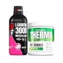 PROSUPPS L-karnitin 3000 stimulant gratis flytende skudd (31 serveringer, Dragon frukt) og termo fettforbrenning termogen pulver (25 serveringer, spicy 'Rita) Bundle