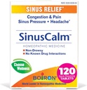 Boiron SinusCalm Tabletter for Sinus smertelindring, Runny Nese, kongessjon, Sinus trykk, hodepine - 120 greve (pakke med 2)