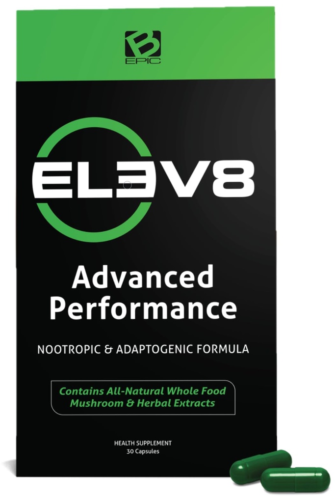 BEpic ELEV8 Advanced Performance Supplement - 30 dagers forsyning (30 kapsler) | Lås opp gamle medisinske hemmeligheter for optimal helse og funksjonalitet (pakke May Vary)
