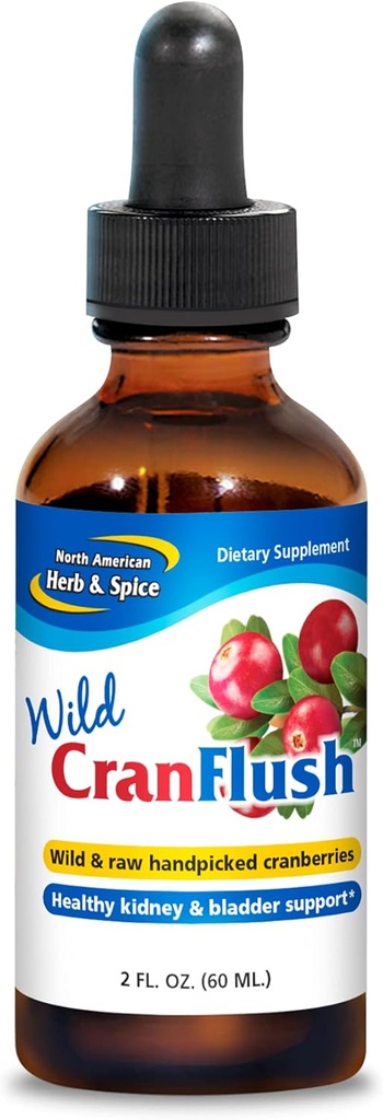 Nordamerikanske urter og krydder Cran Flush, 2 Fluid Ounce