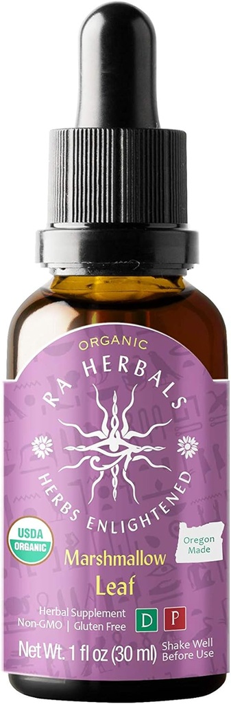 Ra Herbals Organic Marshmallow Leaf Liquid Extract - Naturlig støtte - 1 fl oz
