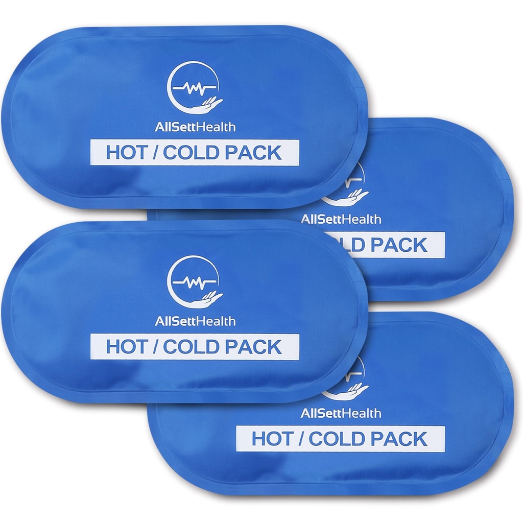 Reusable varme og kalde gele ispakker for skader | kalde komprimer, ispakke, ispakker, kalde pakker for skader, 10,5 x 5 tommer (4 pakke)
