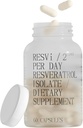FOR ALDRIG Young ResVi | 600 mg Trans Resveratrol Antioksidant kosttilskudd | Vegetarisk Sunn Ageing Capsule | Produsert i Hellas | Flaske av 60 Vegan Capsules (30 serveringer)
