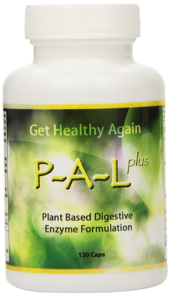 P-A-L pluss plantebasert digestiv enzymformulering, 120 kapsler