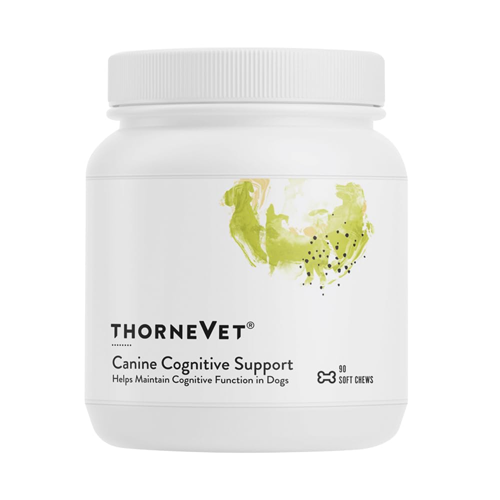 ThorneVet Canine Kognitiv støtte Myke Chews for hunder - Great Tasting Helse Supplement med B-vitaminer og antioksidanter for å støtte hjernens helse av din eldre hund - 90 Myke Chews