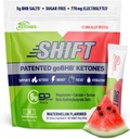 Ekte ketoner BHB Exogene ketoner Drikkeblandingspakker Keto Electrolytes pulverpakker Ingen sukker med 4 Main Fasting Electrolytes Plus Hydrating Patentert Keto BHB - 30 Count Watermelon