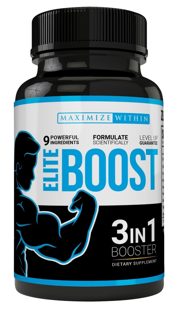 Maksimal Slim Elite Boost 3 i 1 Formel naturlig fremmer testosteron Libido, energi,Muscle Mass & Stamina, kraftige ingredienser Veggie kapsler