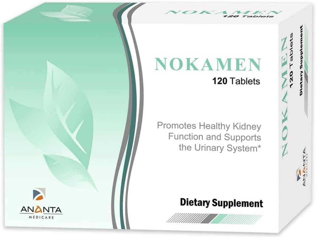 ANANTA MEDICARE Nokamen Njurestøtte Supplement - Herbal formel for urinveistrakt helse - 120 tabletter