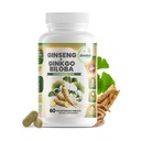 GreeNatr Ginko Biloba & Panax Ginseng Supplement - Rød Ginseng Brain Supplement for minne og fokus - Ginkgo Biloba Supplement for god visjon, immunsystem og forbedret blodflyt - 60 tabletter
