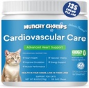 Cardio Chews for katter - Avansert kardiovaskulær omsorg - hjertehelse og sirkulasjonsstøtte med salmonolje, Taurin, CoQ10 og mer - Feline Supplement for optimal hjertefunksjon (salmon)