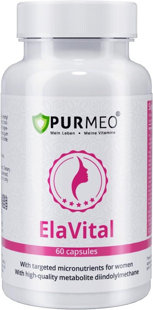German DIM Complex for Women - Trusted by Marien Apotheke (Est. 1903) - Hormonal Balance & Breast Health Support with Sulforaphane, Flaxseed & Multivitamins - Vegan, 60 Capsules