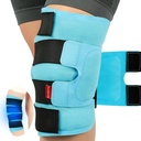 Komfytemp Large Knee Ice Pack Wrap Reusable Gel, Full Coverage Knee kald komprimering Brace for skader, smertelindring, erstatningsgjenvinning, ledgikt, ACL, etter kirurgi få god gave, 23.6"x11.8"