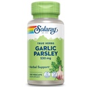 SOLARAY hvitløk Bulb & Parsley Leaf 530mg | Sunn kariovaskulær og immunsystem funksjonsstøtte | Non-GMO, Vegan & Lab Verifisert | 100 Vegkaps