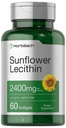 Horbäach solflower Lecithin Softgel kapsler | 2400mg | 60 piller | naturlig forekommende fosfolipider | Ikke-GMO, Glutenfri supplement