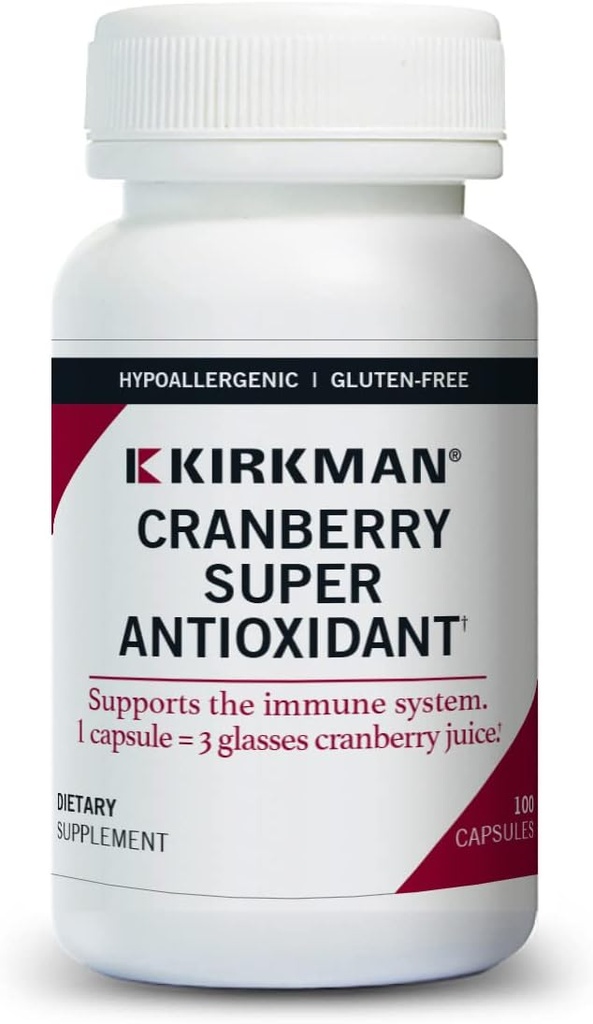 Cranberry Super Antioksidant, 100 kapsler, Kirkman Labs