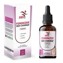Feminizer via SMS, Pueraria Mirifica Drops for estrogen | Premium Grade | Herbal Liquid Extract | Non-GMO, Organisk, Vegan, Alkoholfri Tinktur | 2 Fl Oz (60ml) | for Trans kvinner Ladyboy LGBT