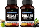 Shilajit ren Himalayan for menn og kvinner | 120 kapsler med Ashwagandha | høy styrke og energi supplement | bedre absorpsjon enn gummier | For ekstra kraft og utholdenhet | Combo med sjø Moss