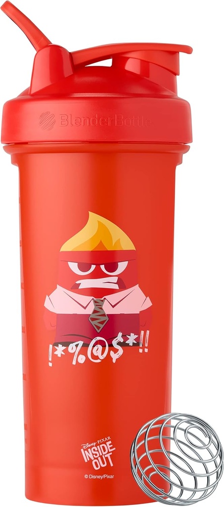 BlenderBottle Pixar Classic V2 Shaker flaske Perfekt for proteinshake og pre trening, 28-Ounce, inne i utsiden