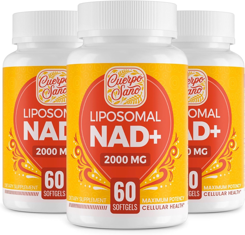 2000 MG NAD Supplement, Liposomal NAD + med høy absorpsjon, mer effektiv enn Nicotinamid Riboside, ren & pluss økende Supplement, aldring forsvar, metabolisme og cellulære, 180 mykegels