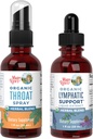MaryRuth Organics Throat Spray (Uslavored) & Lymphatic Cleans Drops | USDA Organic, Clean Label Project Verifisert® | Vitaminer for Throat Relief, Immunitet og generelle helse | Vegan, Glutenfri, Ikke-G