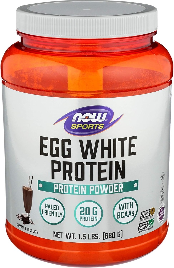 Nå Matvarer, Egg Hvitt Protein Sjokolade, 24 Ounce