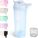 D.Y.A 24oz Shaker Flaske,Leak Proof Sports Shaker Cups for Protein Shakers,Shaker Flaske for pre trening og reise å gå,BPA Gratis & Easy Clean Protein Shaker Flaske,Blue