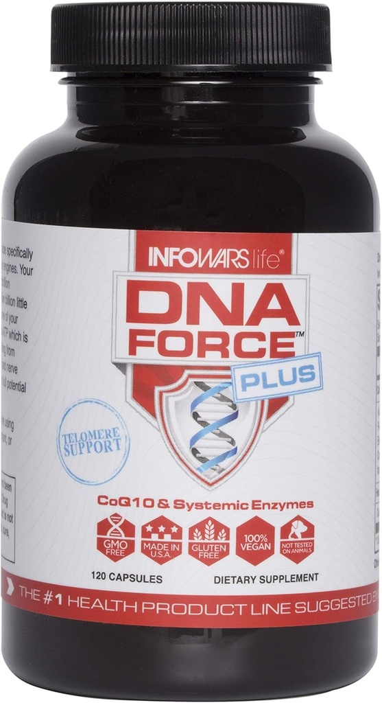 Infowars Life DNA Force Plus (120 kapsler) – Energioptimering med CoQ10 & BioPQQ