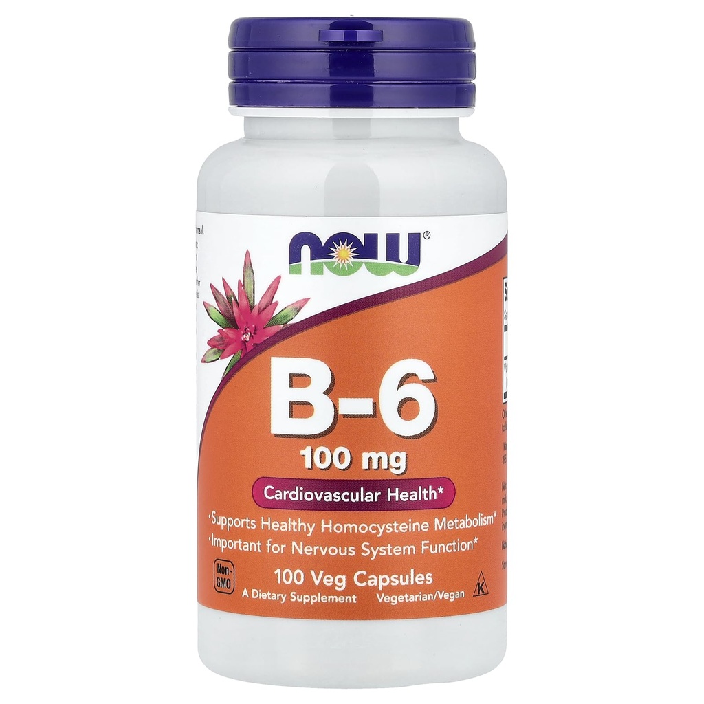 Nå Foods B-6 100 mg 100 kapsler
